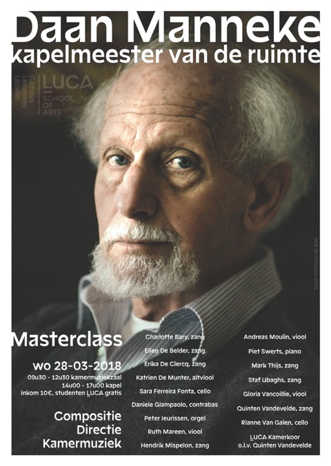 affiche masterclass Daan Manneke